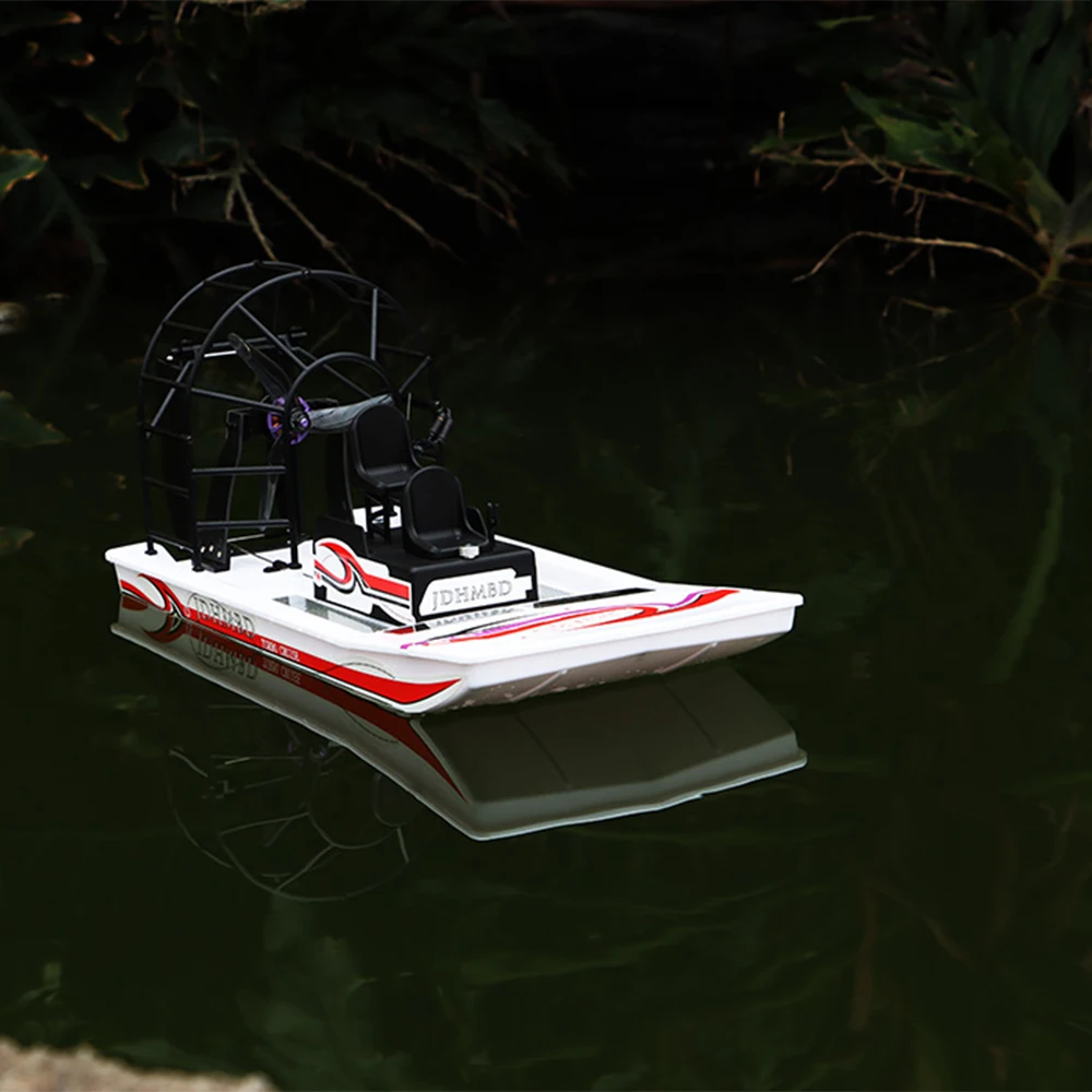 JDHMBD RTF KIT Palude ad alta velocità Dawg Barca Grande vendita Turbo Cruise RC Barca a vento senza spazzole ad alta velocità Telecomando Due canali