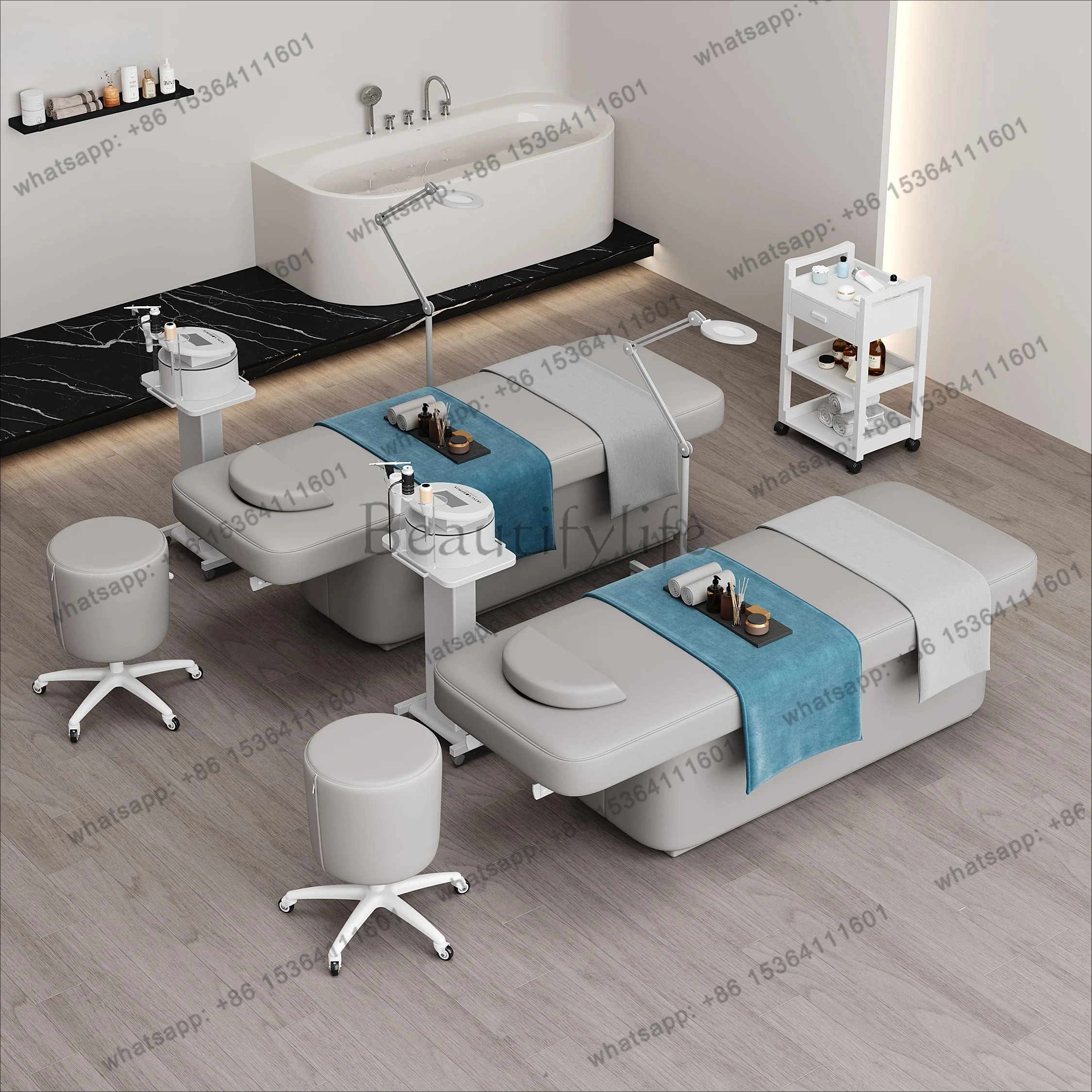 Electric Beauty Salon Special Beauty Bed Multi-Functional Constant Temperature Heating Body Massage High-End