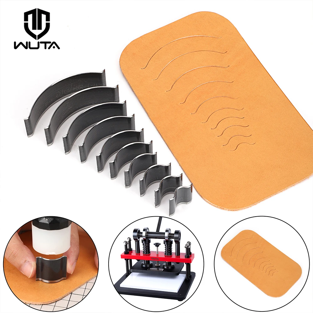 WUTA Leather Round Corner Cutter Leather Wallet Corner Punch Trimmer 1/4 Round Bag Arc-shaped Edge Cutting Knife Mold