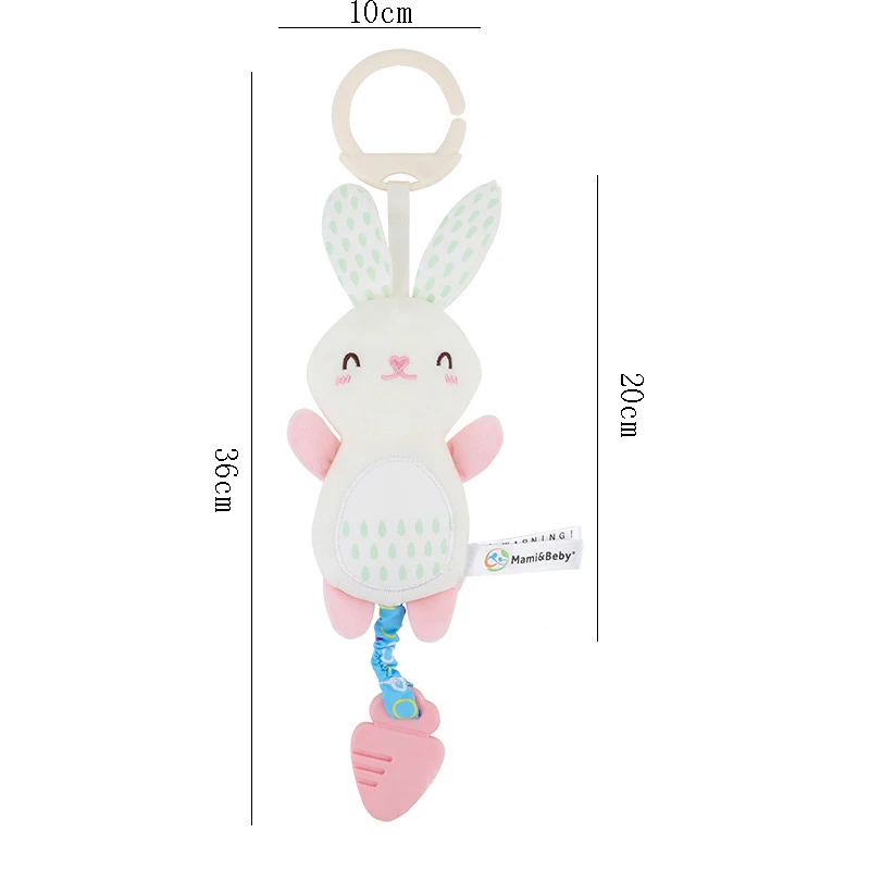 New Soft Animal Handbells Rattles Baby Toys Sensory Hanging Rattles Soft Early Learning Toys Rattle Hand Grip Travel Toy Gifts