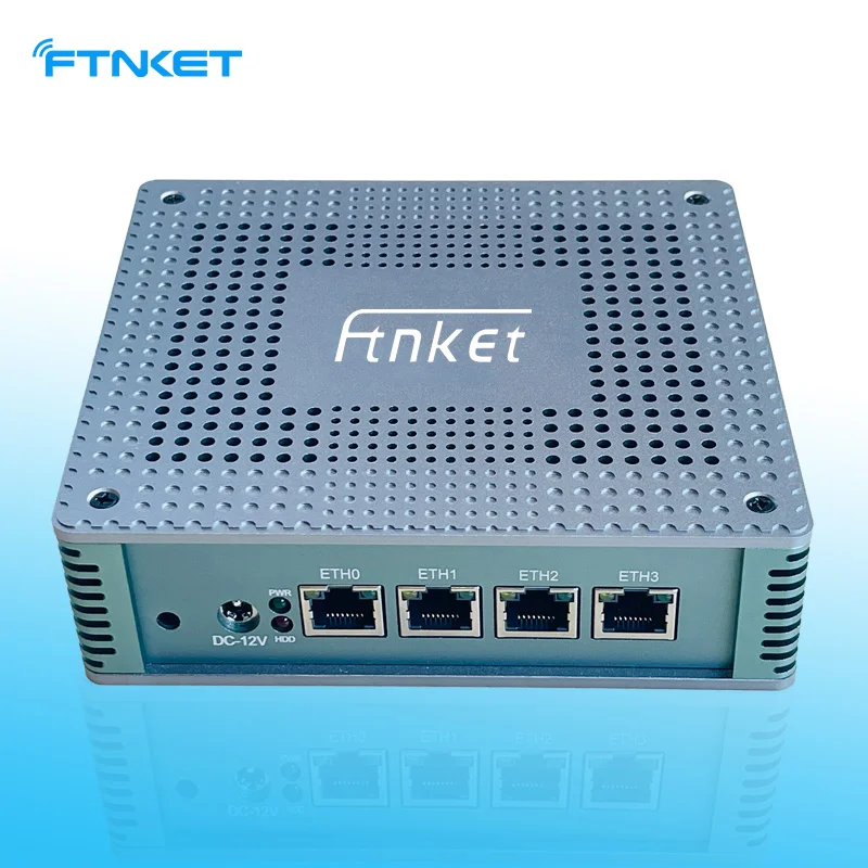 Ftnket 11e generatie 2.5G mini-computer J4125 Intel quad-core 6-netwerkpoort industriële firewall-server zachte router