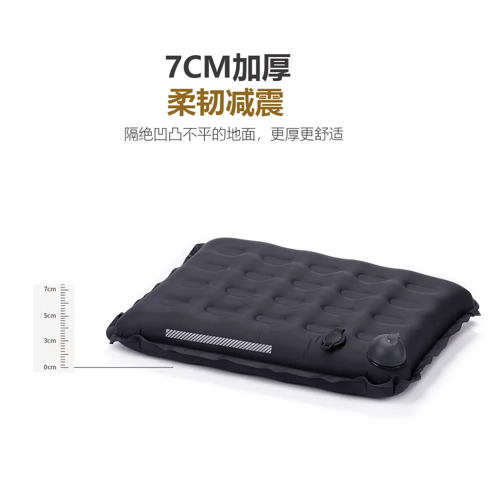 Thick Inflatable Seat Cushion for Camping and Travel, Lightweight Press Air Pad with Carry Size, Moisture Proof Sitting Mat for