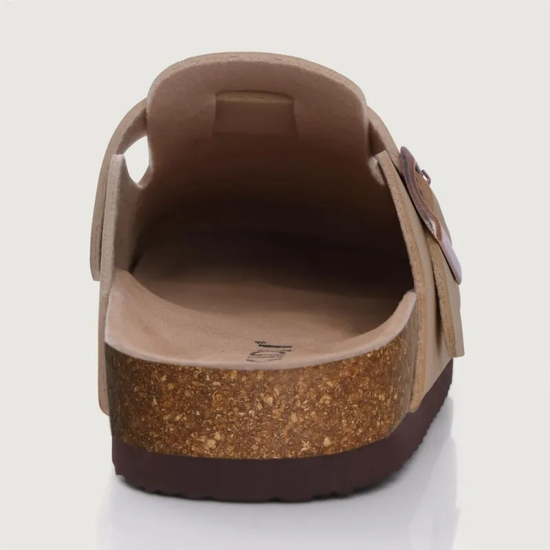 Crestar Summer Clogs Slippers For Women Men Fashion Potato Shoes Leather Cork Footbed Mules With Arch Support Unisex Beach Shoes image 6