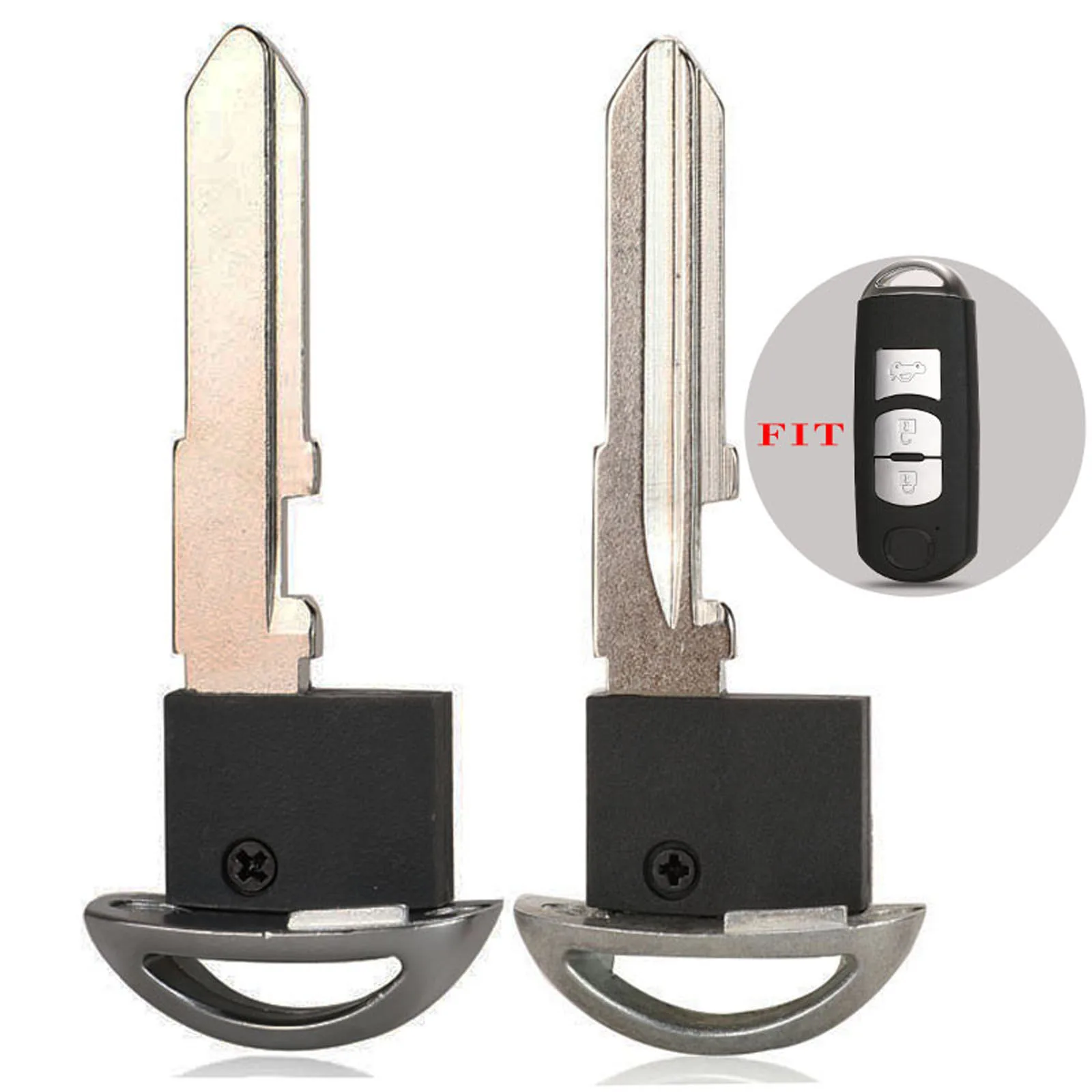 

Необрезанный аварийный ключ jingyuqin, умный ключ-вставка для Mazda 3 5 6 CX-5 CX-7 CX-9 MX-5 Miata RX-8 2006-2013, замена