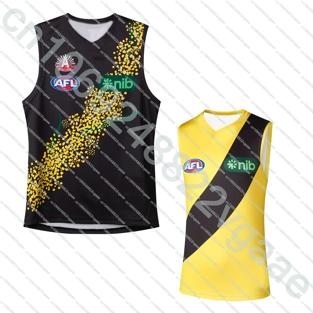 

2025 Mens Training Singlet Rugby Jersey Clothes Sportwear Away Tee Boys Team Tank Richmond Top Vest Anzac Hot Gift Home T Shirt