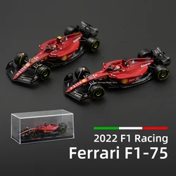 Bburago 1:43 Ferrari F1-75 F1 Formula Racing Car Static Die Cast Vehicles Collectible Model ToysAcrylic Box