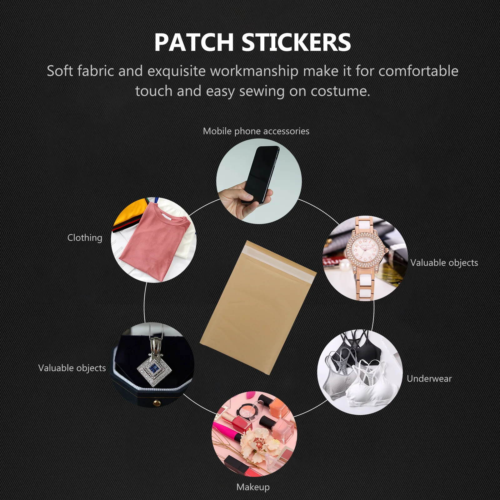 Рисунок 6 - конверты с пузырьками из крафт-бумаги