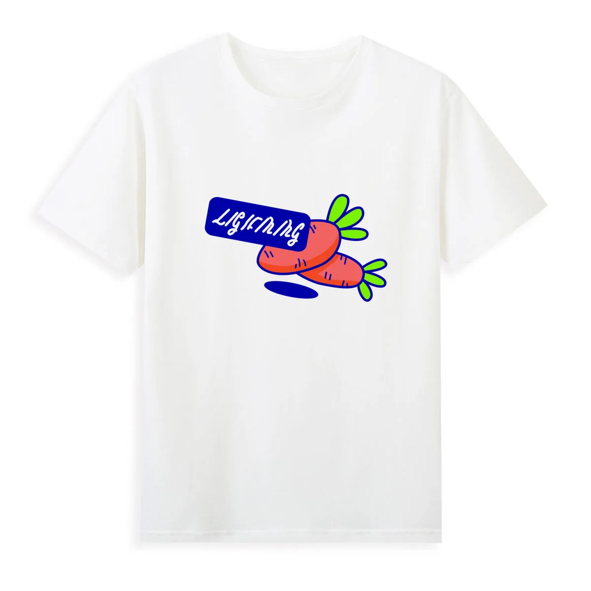 Cartoon carrot print T-shirt Girls' New High Quality Top Brand Hot Selling High Quality Tshirts A240