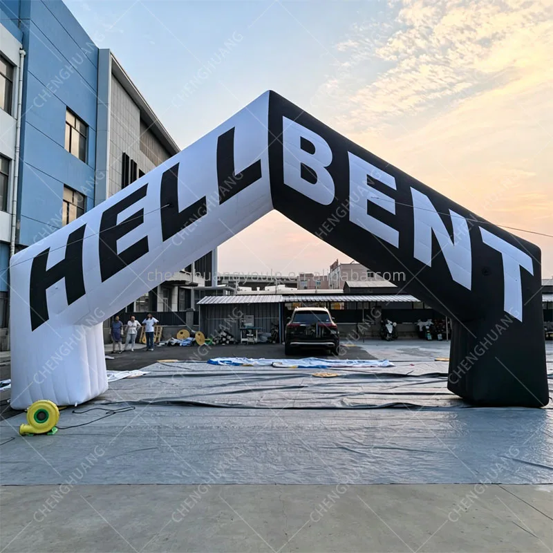 Custom Advertising Cheap Inflatable Race Arch Air Blow Start Finish Line Entrance Props Archway for Sport Events Decoration