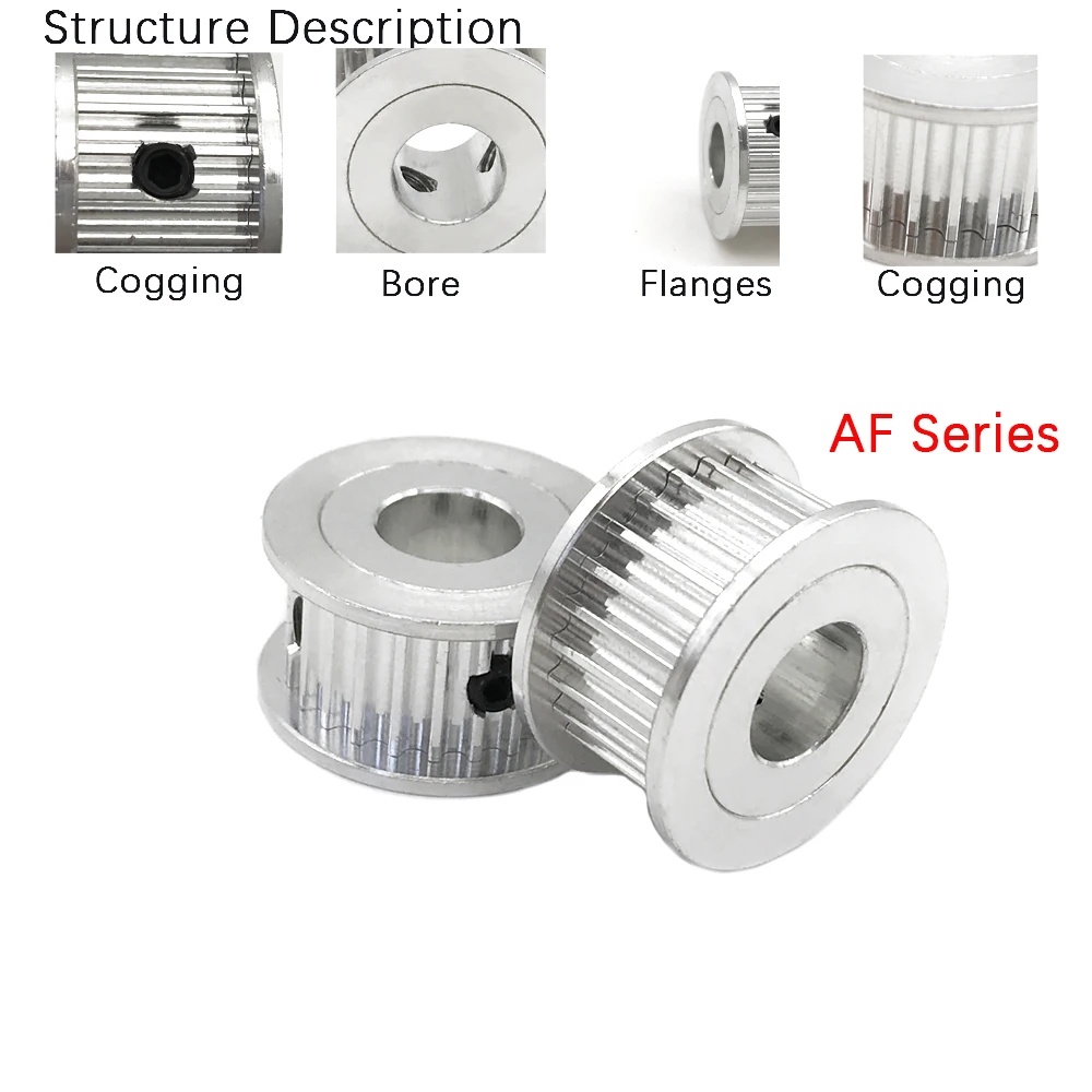 AF Type 17 18 19 21 22 Teeth HTD 3M Timing Synchronous Wheel Hole 3/4/5/6/6.35/8/10/12mm 6/10/15/20mm Wide Pulley 3D Printer