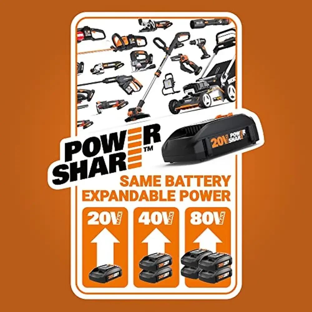 40V String Hedge Trimmer Blowers Batteries & Charger Included Turbine Fan Tech 3 Speeds Turbo Variable Speed Throttle Command