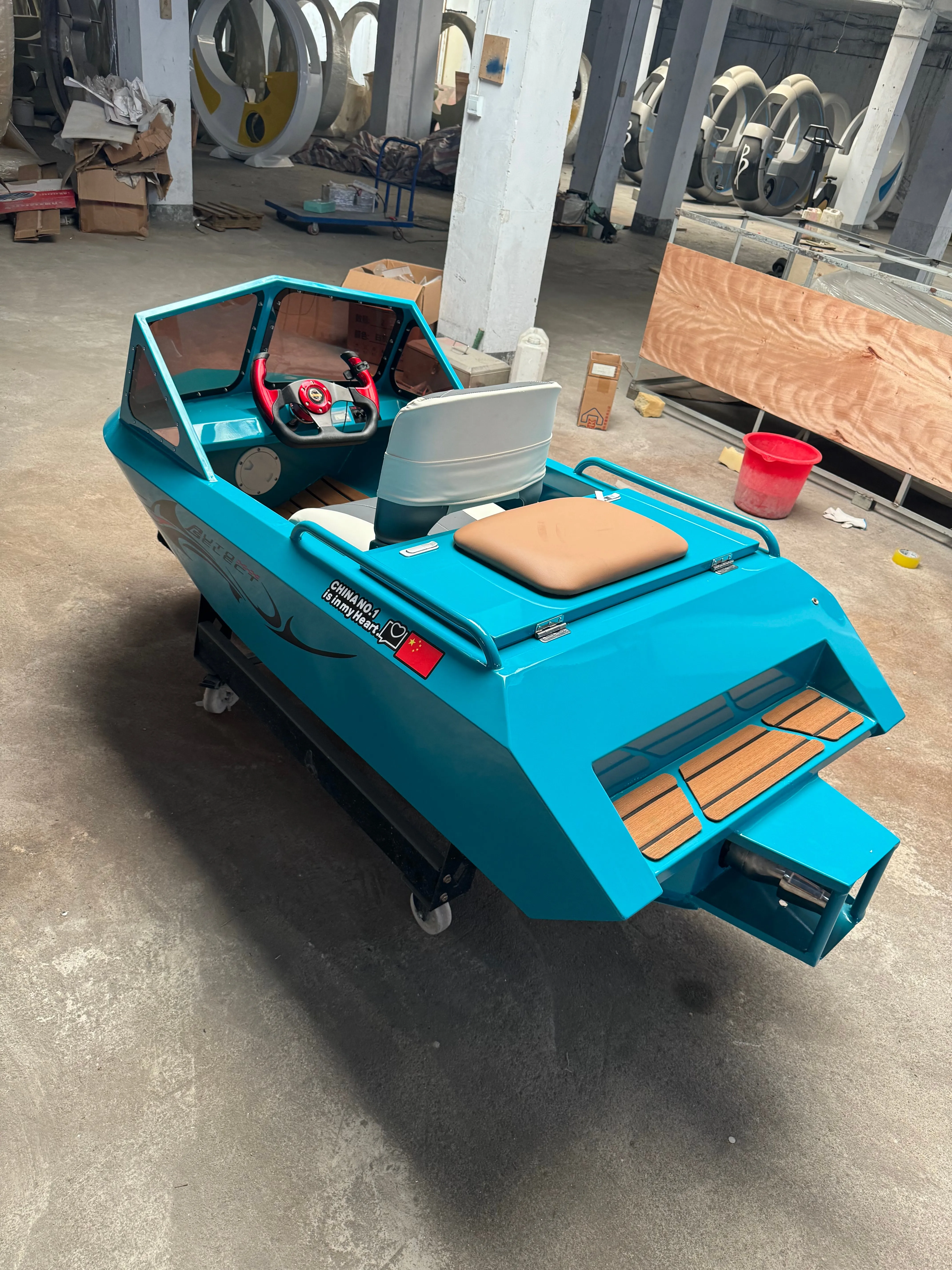High Speed Jet Car Style Mini Kart Boat, Premium Stable Power Component Bring Unique Outdoor Water Surf Experience view 2