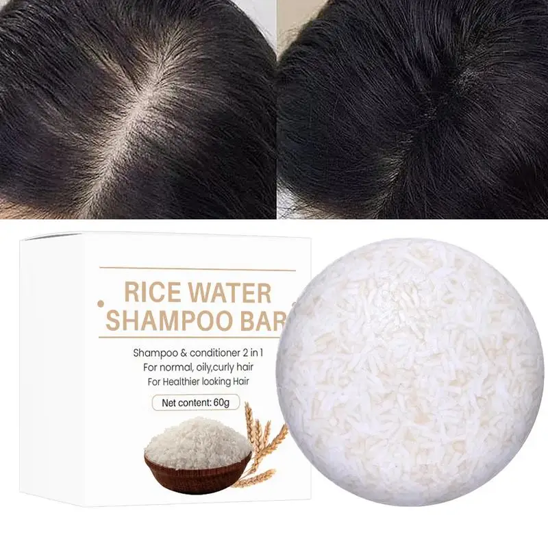 

Rice Shampoo For Hair Anti Hair Loss Soap Hair Darkening Shampoo 1 Organic Hair Growth Shampoo Deep Cleansing Solid Shampoo Bar