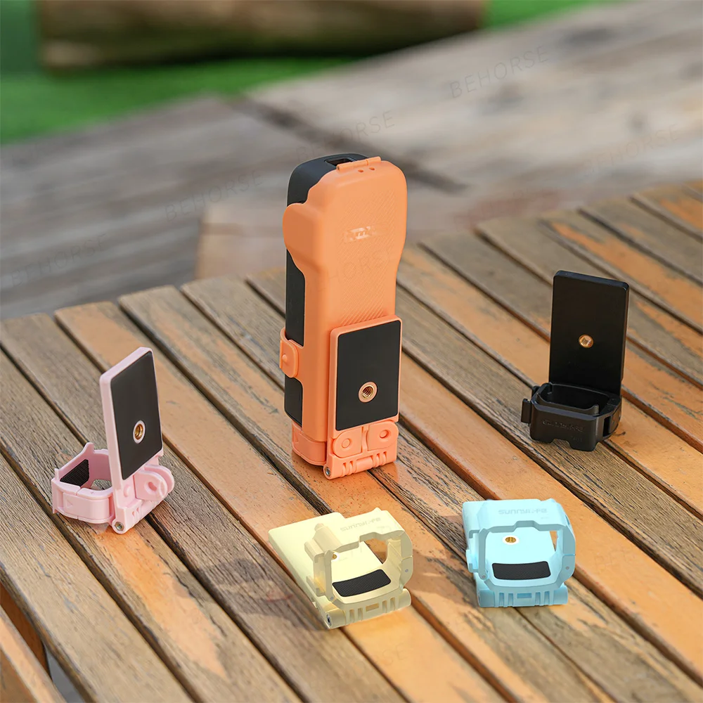 Osmo Pocket 3用 猫耳型マグネット式マウント デスクトップスタンド コールドシュー拡張アダプターブラケット付き DJI Osmo Pocket 3アクセサリー