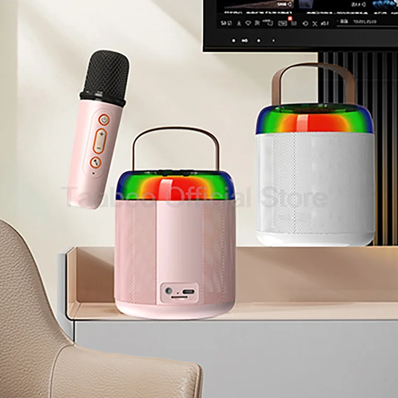 

6W Portable Sound Box 5.3 Bluetooth Speaker 360° Wireless Surround Sound Loudspeaker 10H Singing For Karaoke Kid Gift Home KTV​