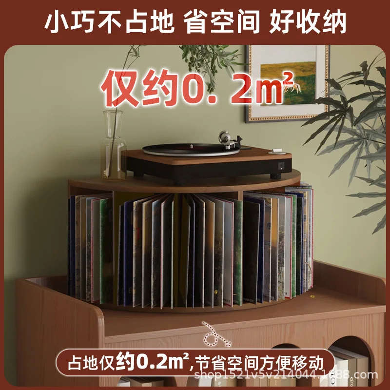 Record Player Shelf on Table, Vinyl Record CD Disc Shelf, Desktop Magazine, Book Storage Shelf, Comic Book Shelf.