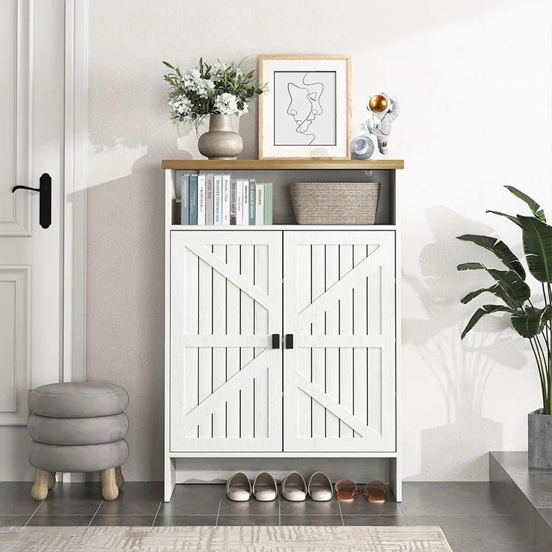 

American environmentally friendly board shoe cabinet dining side cabinet modern simple storage TV cabinet dual-purpose living ro