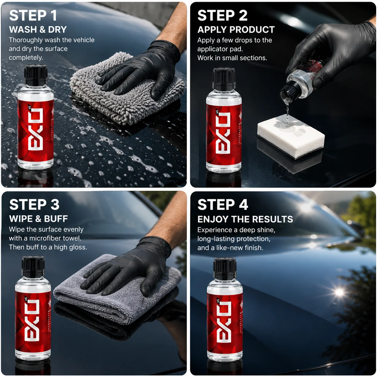 Gtechniq Crystal Serum Light (CSL) + EXO v5 Kit merges two advanced ceramic coatings into a complete paint‑protection system