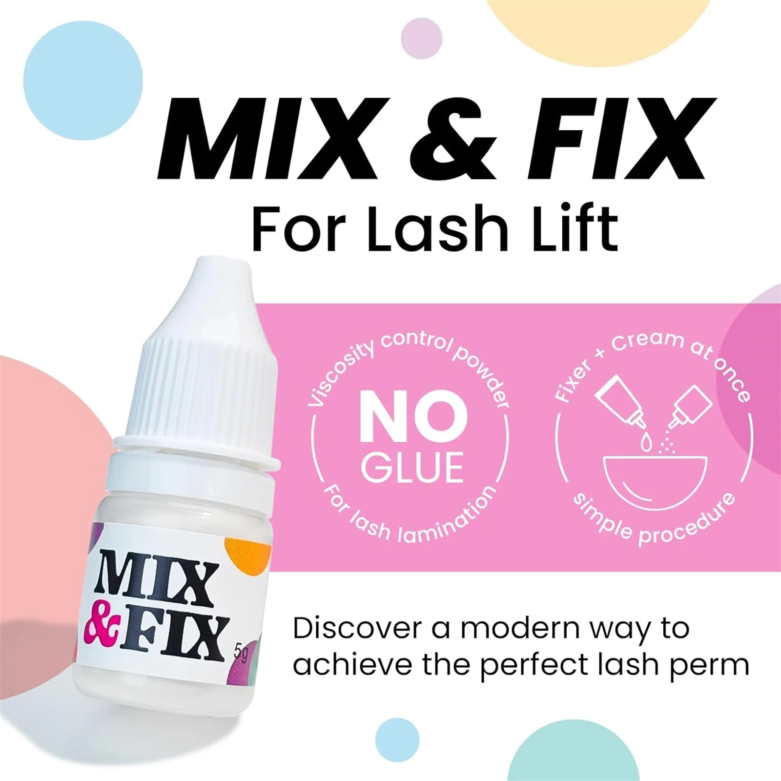 PERMANIA 5g New Korean Lash Lift Powder, Super Mix Eyelash Perm Solution Achieve Glue Free For Lash Lifting Salon or Home Use