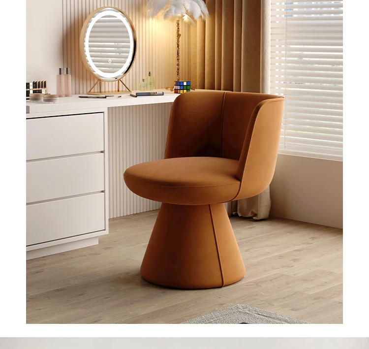 Dressing table chair revolving makeup stool girls bedroom princess light luxury nail salon beauty salon reception chair