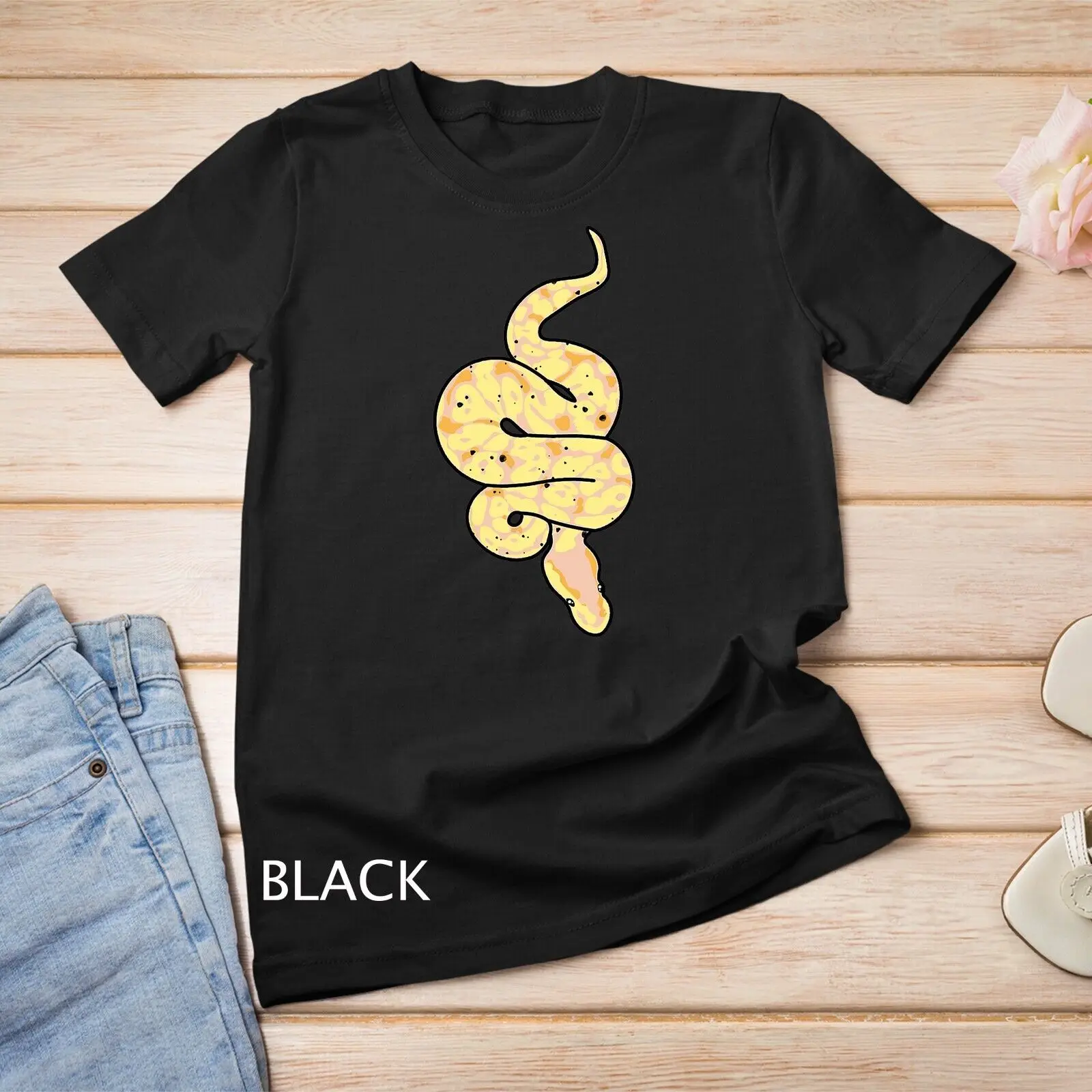 Snake Lover Reptile Banana Ball Python Funny Noodle Reptile Unisex T-shirt