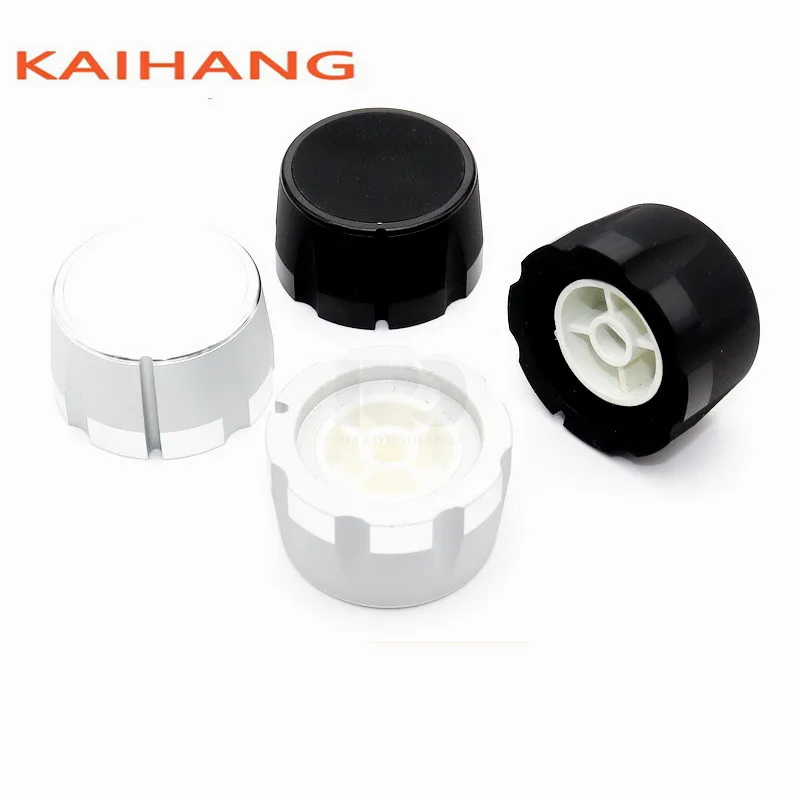 1PCS 35*20mm Aluminum alloy knob Potentiometer Encoder Knob electronic equipment knob cap Flower/D Shaped 180℃ Inner Hole 6mm