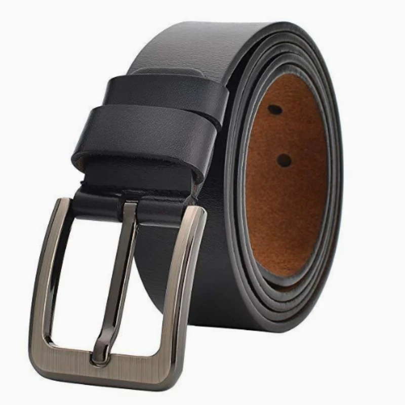 High-Quality Leather Men's Belt Casual Jeans Buckle Business Denim Fashion Designer New