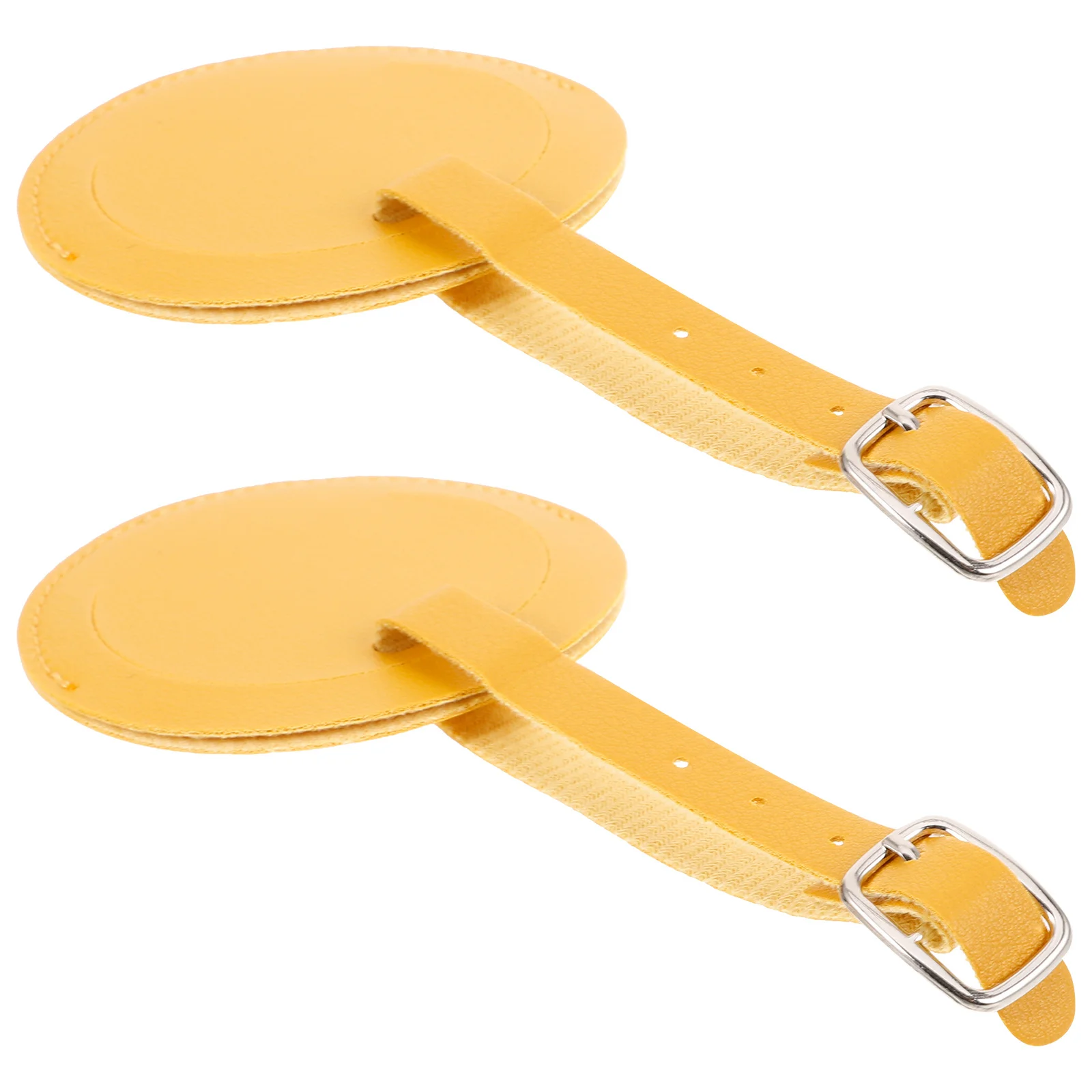 2Pcs Round PU Luggage Tag Durable Practical Name Card Holder Strap for Suitcase Travel Baggage PU Luggage Tag