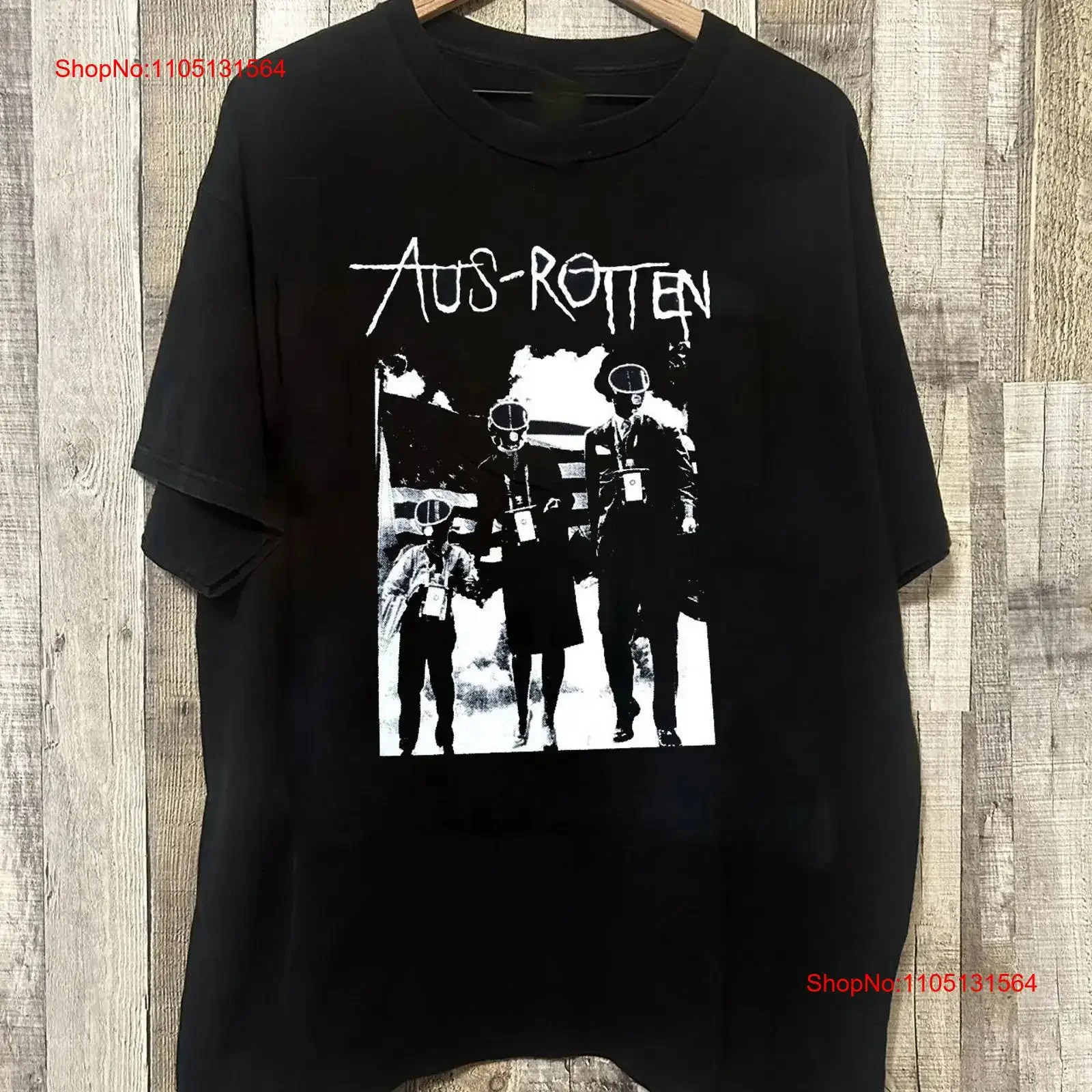 

РЕДКИЙ Aus Rotten, черный хлопок, все размеры S 5XL для фанатов, футболка IA95, винтажный стираный эластичный топ для повседневной носки, универсальный