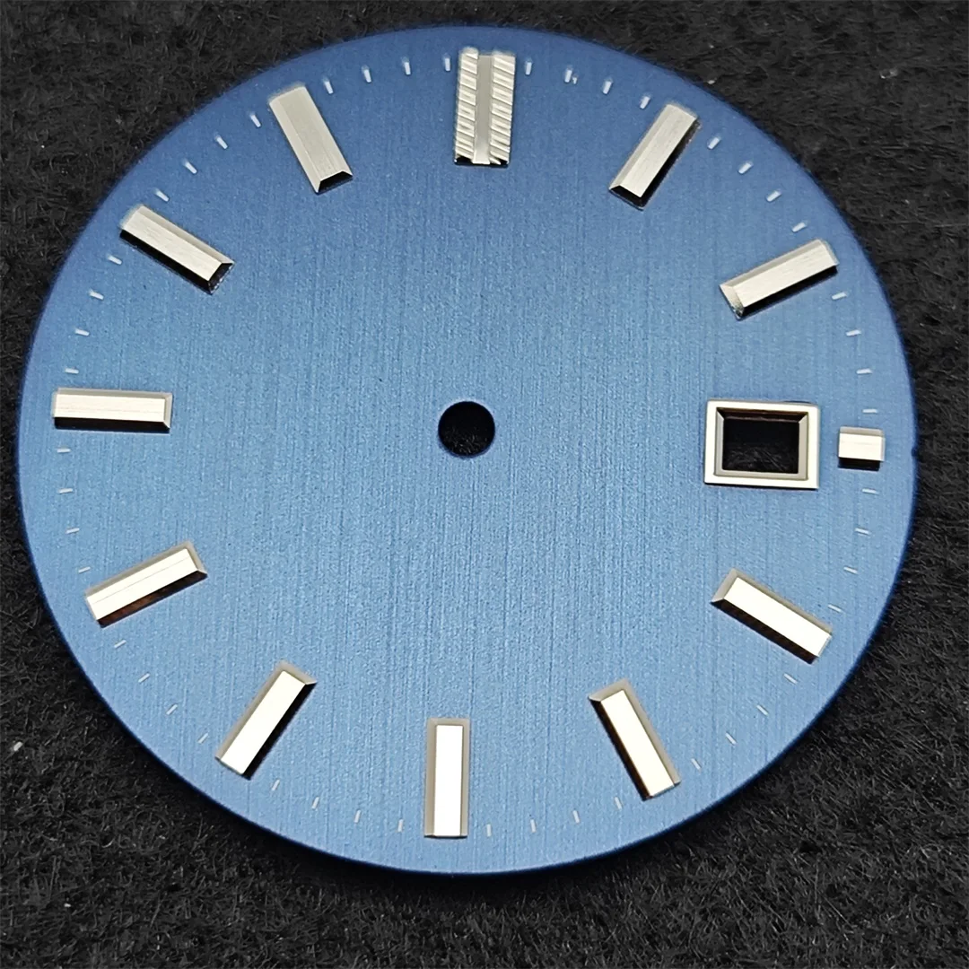 NH35 ساعة الطلب 32.5 مللي متر خط عمودي ساعة وجوه لا مضيئة مان ساعة اكسسوارات لحركة NH35