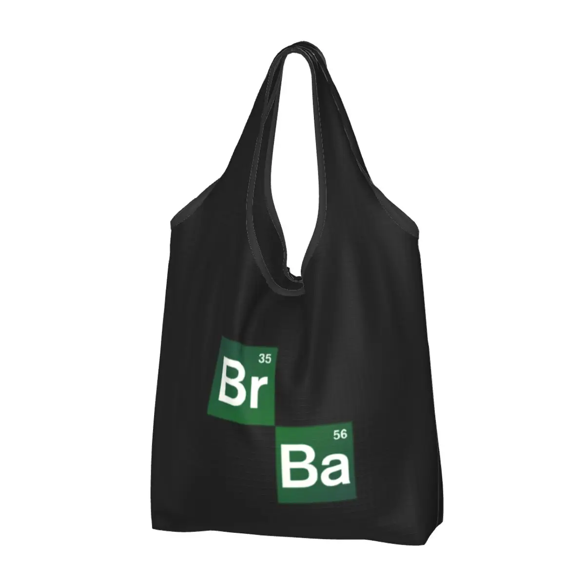 

Custom Breaking Bad Elements Shopping Bags Women Portable Big Capacity Groceries Tv Show Tote Shopper Bags