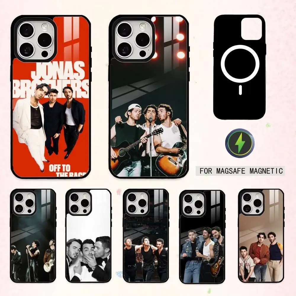 

COOL Band J-Jonas B-Brothers-S Phone Case For iPhone17,16,15,14,13,12,11 Plus,Pro Max Magnetic For Magsafe Wireless Charging