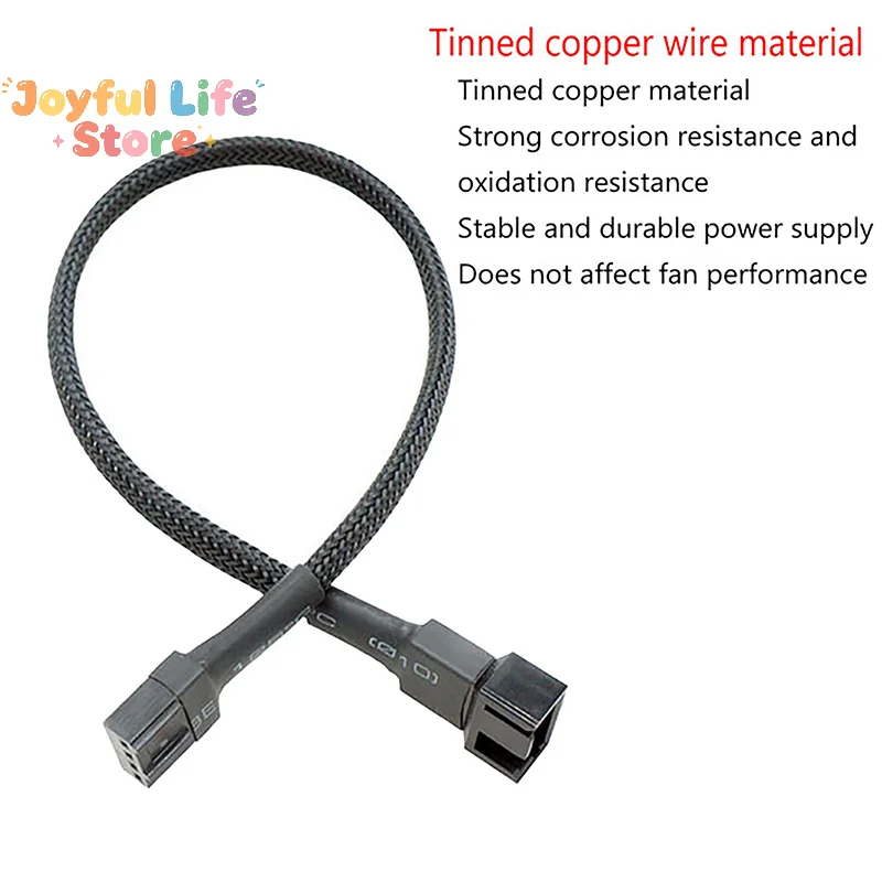 Hot 1Pc Fan Splitter Cable 4pin Adapter Cable 1 to 1 2 3 4 Computer CPU Fan Splitter PC Fan Extension Power  Accessories