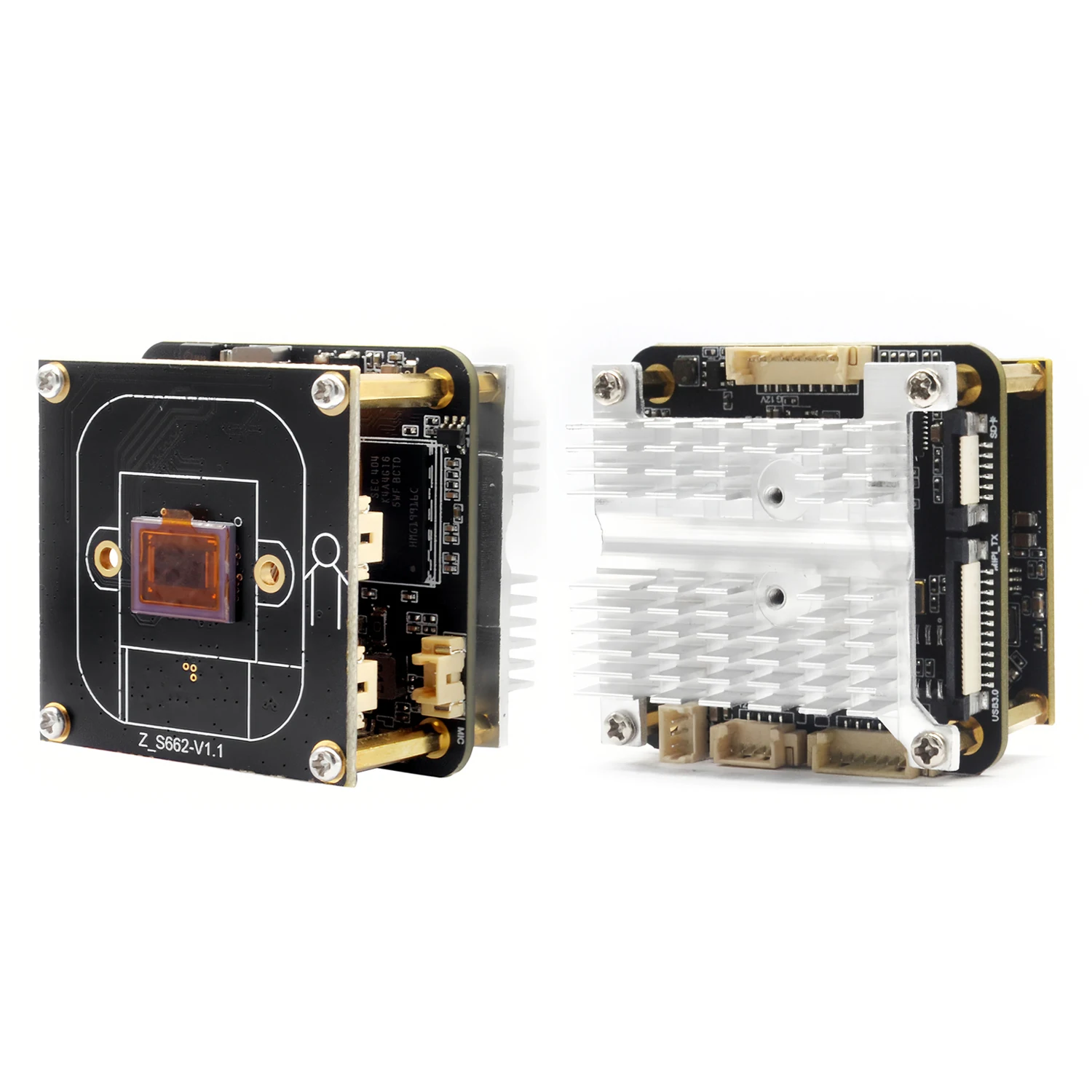 IMX662 Starlight Low Illumination Wide Dynamic 1080P 30Fps AI Camera Module,motorized Zoom Lens Optional;Support USB3.0 Output