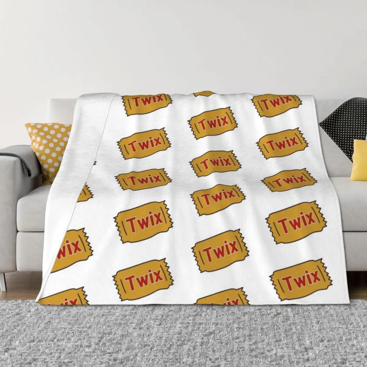 

Twix Throw Blanket Winter beds Decorative Sofas Travel Multi-Purpose Blankets