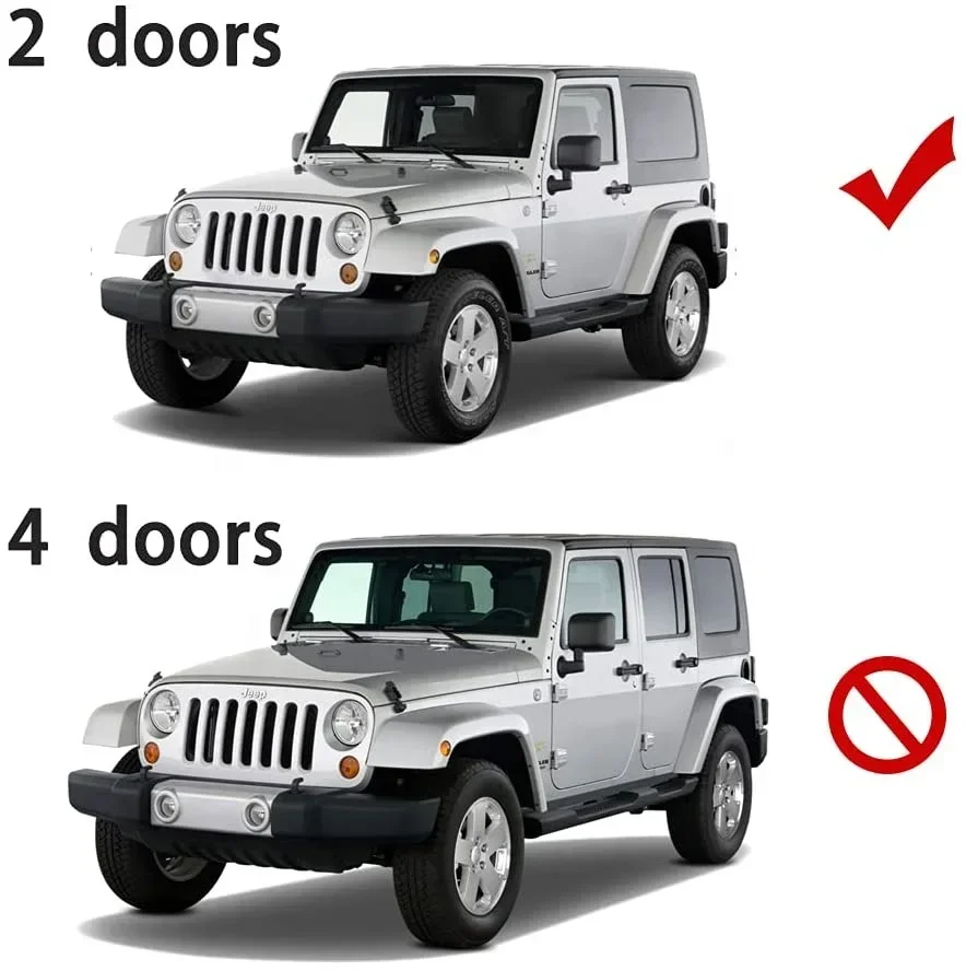 Auto Parts Car Body kits Black Textured Nerf Bars Side Steps Running Boards Fit For 2018-2021 Wrangler JL 2 Door customcustom