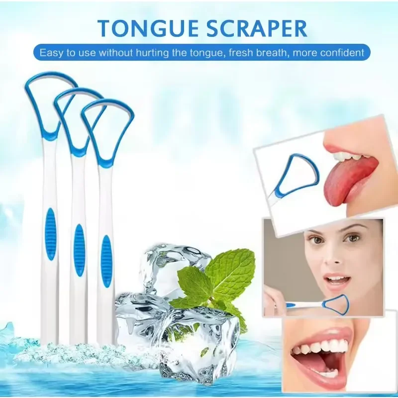 

1pc Tongue Scraper Soft Silicone Tongue Brush Cleaning The Surface of Tongue Oral Cleaning Brushes Cleaner Fresh Breath Health