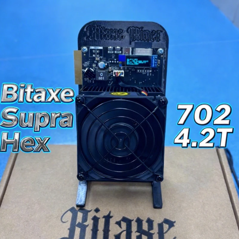 العلامة التجارية الجديدة جهاز تعدين البيتكوين Bitaxe Supra Hex 702 Solo Miner - BitaxeHex 702 ASIC 4.2TH/s BTC عمال المناجم للاستخدام المنزلي آلة تعدين البيتكوين