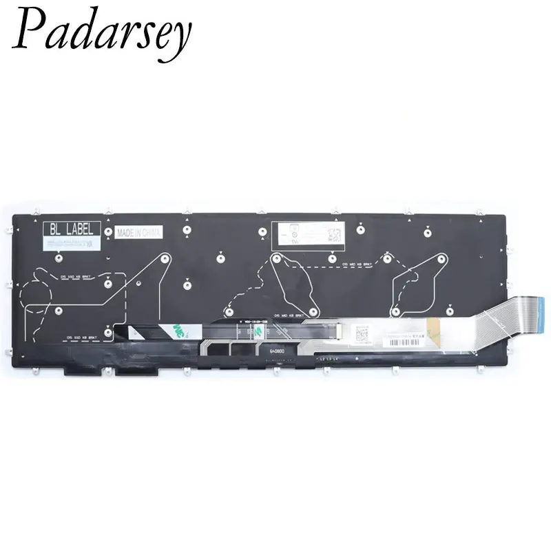 Новая клавиатура Padarsey для ноутбука Dell Alienware M15 R1 M17 R1 2019 3D7NN 03D7NN P79F P79F001 с подсветкой US