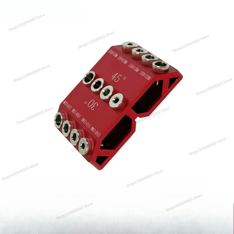 For Aluminum Alloy Woodworking Drilling Locator 30 ° 45 ° Multi Angle Oblique Hole Drilling Mold for Furniture Drilling