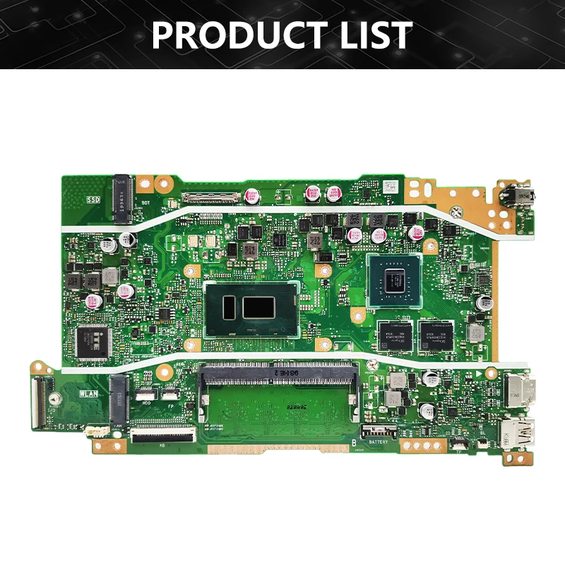 Carte mère d'ordinateur portable pour Asus, X409UB, X409UJ, X509UJ, A409U, A509U, F409U, F509U, CPU i3, i5, i7, 7e, 8e, Isabel, 4G RAM