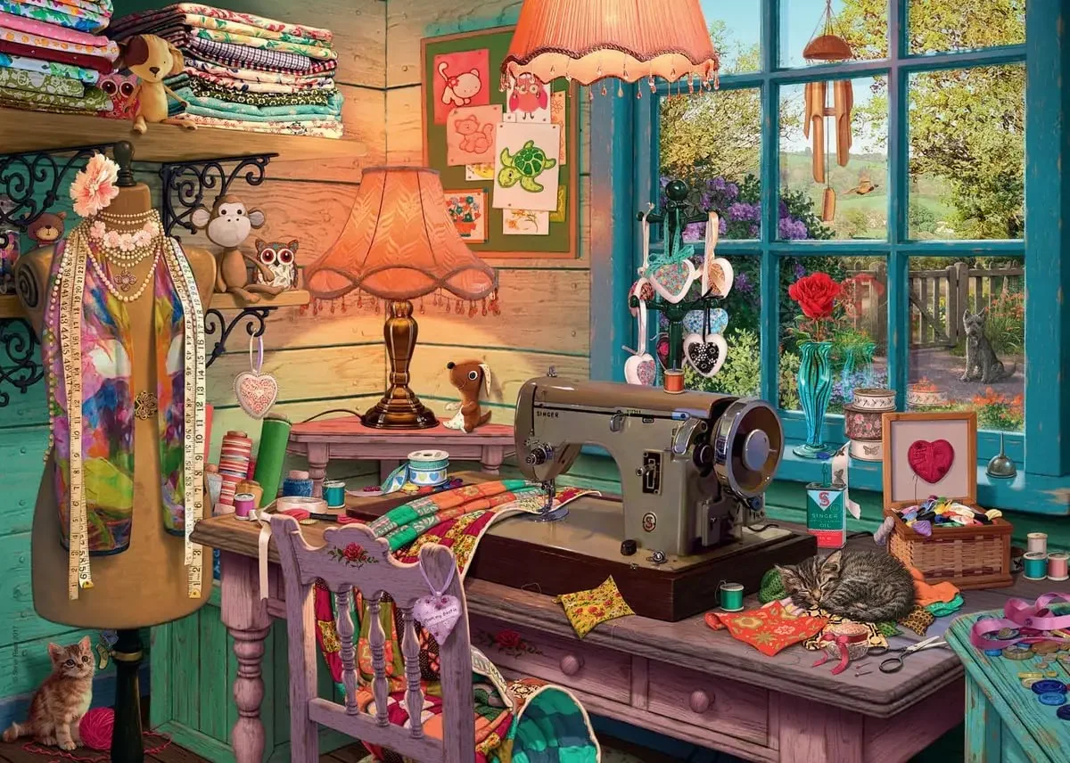 

300/500/1000Pcs Wooden Puzzle Warm Home Jigsaw Puzzle Hight Diffcult Challenging Bedrom Living Room Decor Birthday Perfect Gifts