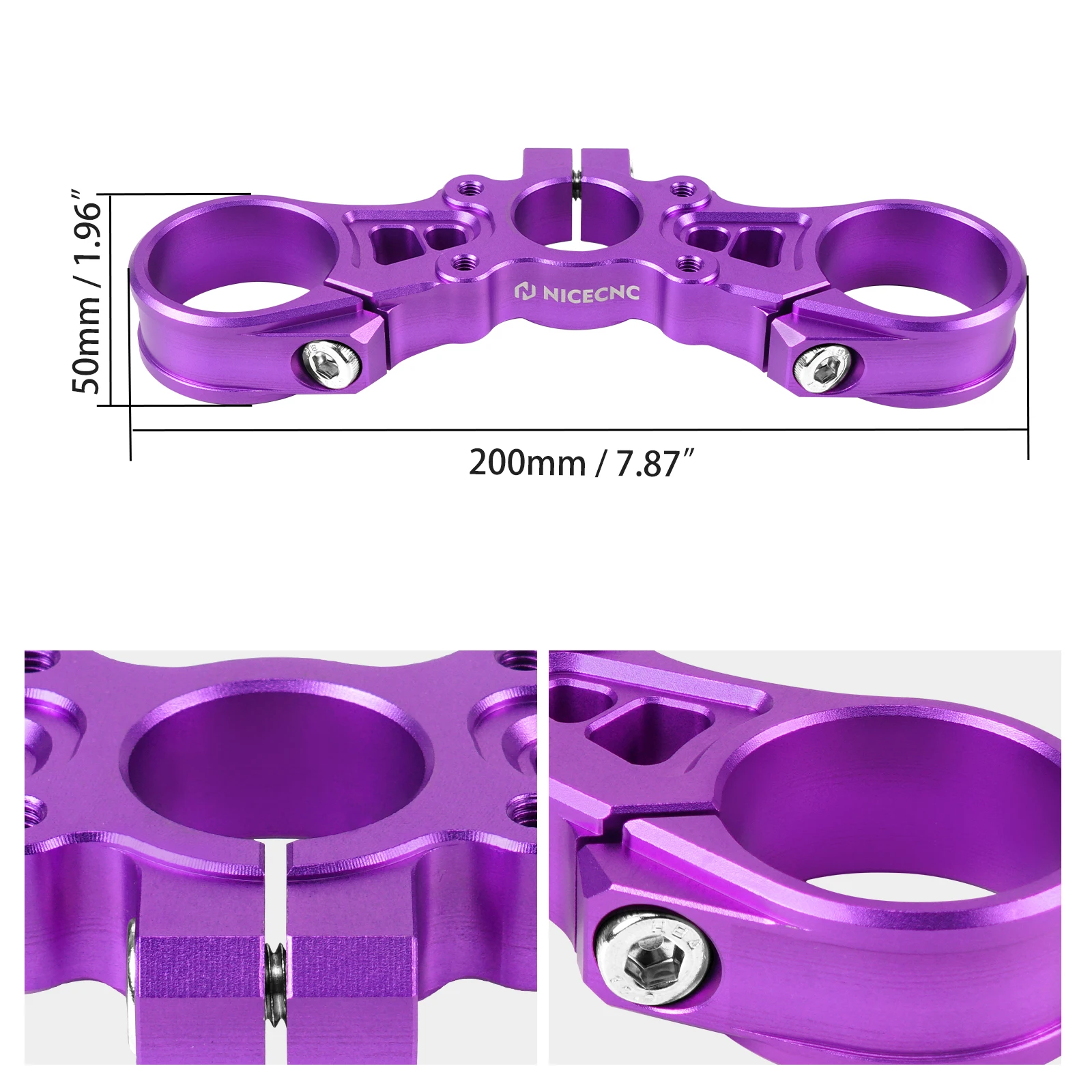 NICECNC Front Lenker Bar Riser Halterung Obere Triple Clamp Top Link Platte Halterung Heighten Kit Für Surron Light Bee X S – Detail 24