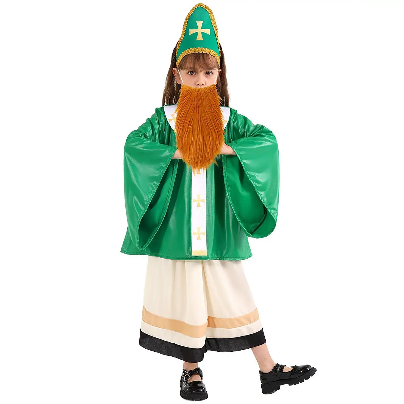 Robe de festival de costumes pour enfants de la Saint-Patrick pour le Saint-Patrick Halloween