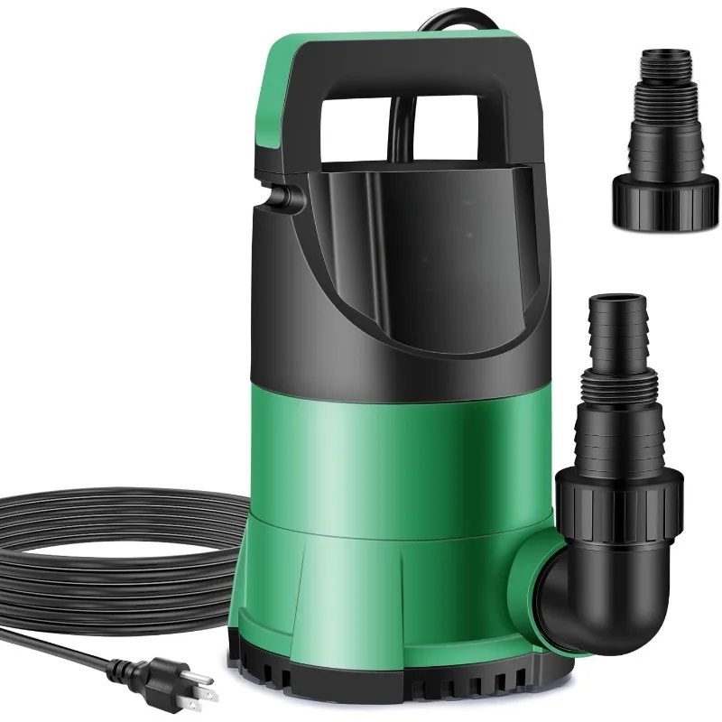 

Sump Pump 1 HP Submersible Water Pump 3980 GPH Thermoplastic Portable Electric Utility Pump for Swimming Pool Garden Basement Tu