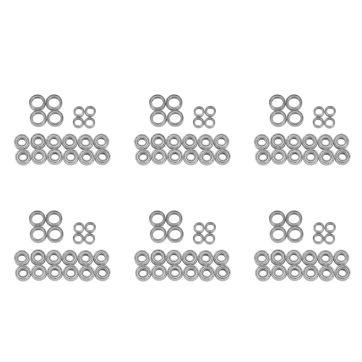 

120Pcs Ball Bearing Kit for Tamiya TT01 TT-01 TT01D TT01E TT01R DF02 1/10 RC Car Upgrade Parts