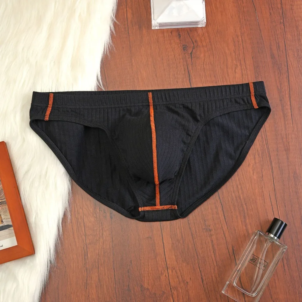 Combination men's trend contrasting  cotton briefs low waist U convex bag breathable sports pants multi-color wholesale NK623