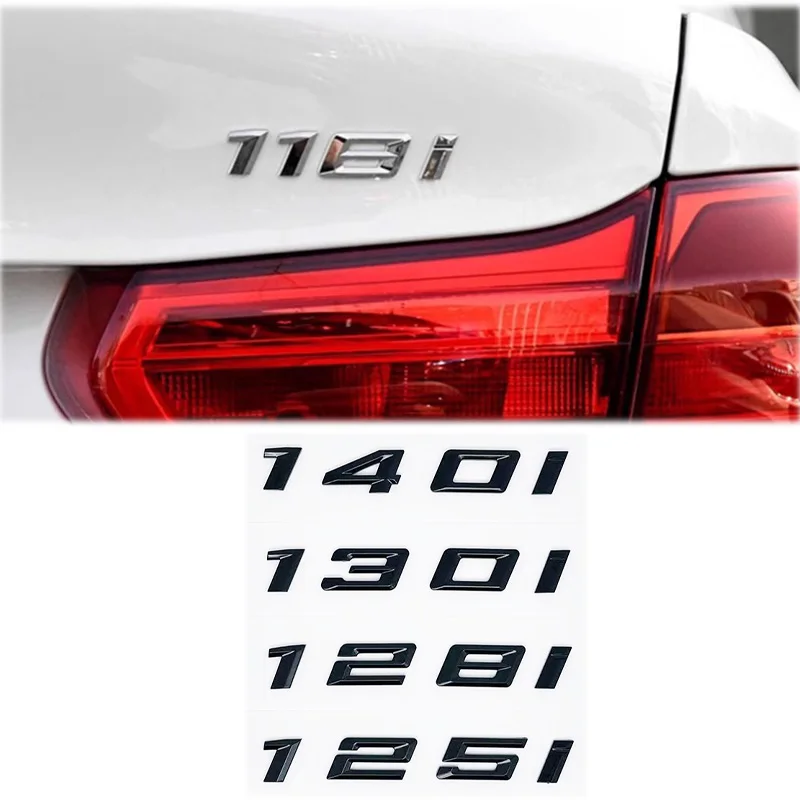 ABS автомобильный задний багажник с буквами логотипа, эмблема, наклейка для BMW 1 серии 116i 118i 120i 125i 130i 135i 140i E81 E82 E87 E88 F20 F21