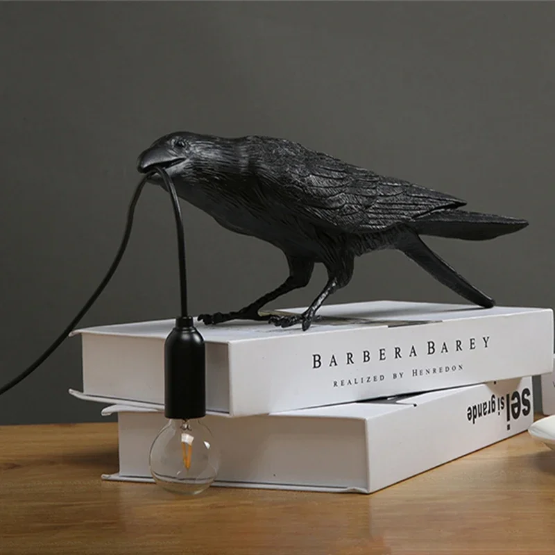 

Modern LED Bird Floor Lights Bedroom Bedside Living Room Table Lights Resin Animal Lively Home Decor Lighting Fixture Wall Lamp