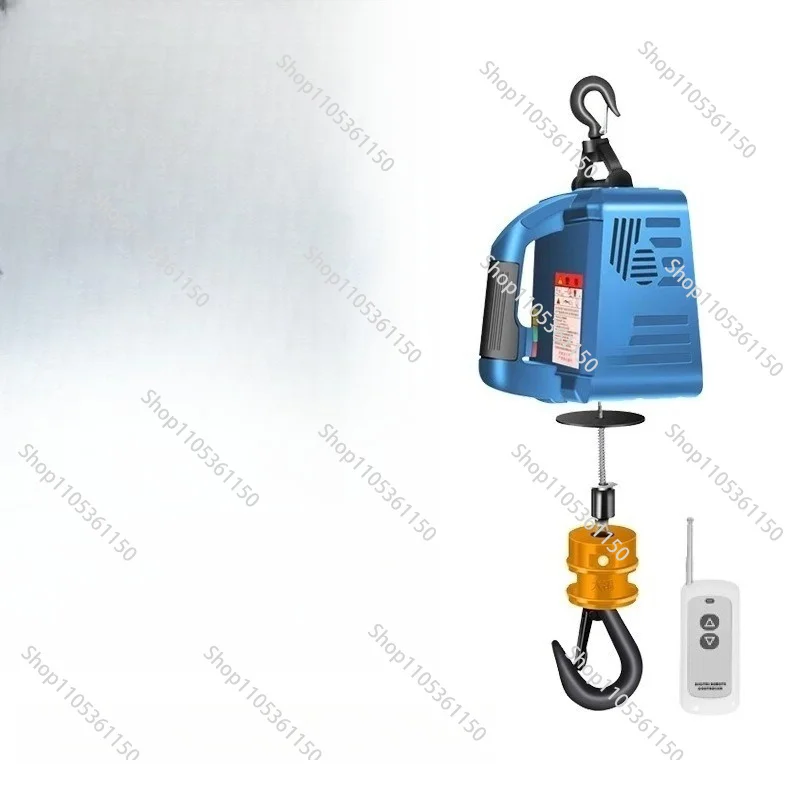 220V/110V 500KG Load Portable Electric Winch Traction Hoist Small Crane Home Decoration Crane Hoist Lifting Tool